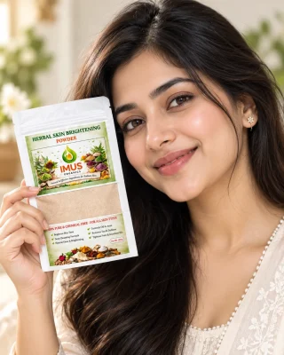 Customer photo for Herbal Skin Brightening Powder