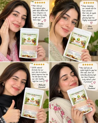 Customer photo for Herbal Skin Brightening Powder