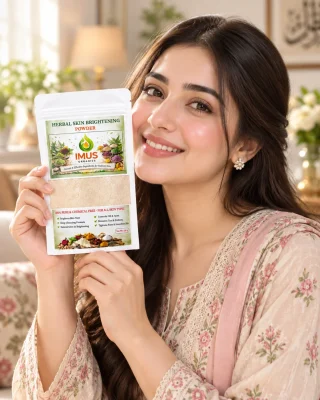 Customer photo for Herbal Skin Brightening Powder